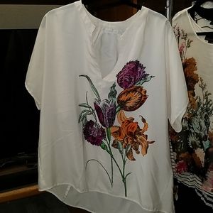 Woman's semi sheer blouse